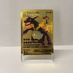 Charizard VMAX HP330 Gold Metal Pokemon Card-Collectible Gift Display！ - Image 1