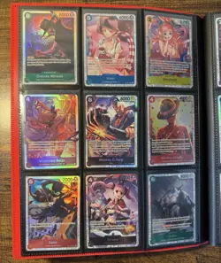 One Piece Binder Collection Card Lot- R/SR 175+ Holo Rare / SR cards - Image 3