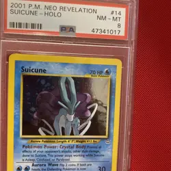 Pokemon TCG Suicune Neo Revelation Holo Card 14/64 Rare - Image 3