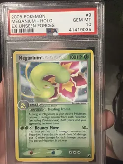 Meganium Unseen Forces Reverse Holo Card 9/115 PSA 10 - Image 1