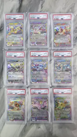 Stamped Eeveelutions PRISMATIC EVOLUTIONS PSA 10, 9 Card Collection ENGLISH - Image 1