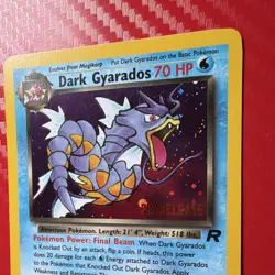 Holographic Dark Gyarados Pokemon Card Prerelease Promo Holo - Image 2