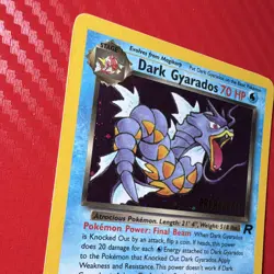 Holographic Dark Gyarados Pokemon Card Prerelease Promo Holo - Image 4