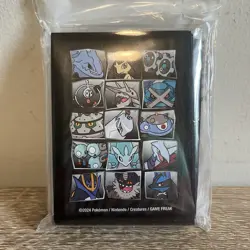 65 Flowing Steel Adventure Pokemon Center Trading Card Sleeves Sealed NEW 2024 - Image 1