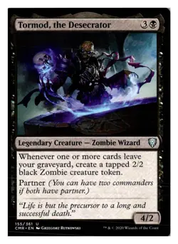 Magic MTG Tormod, the Desecrator 155 UC Commander Legends English Card Near Mint - Image 1