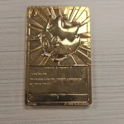 Burger King Togepi Limited Edition Gold Metal Oversized Pokemon Card 1999 - Image 2