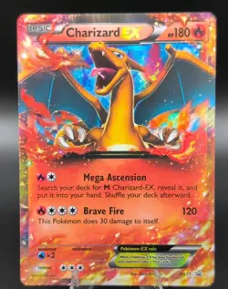 CHARIZARD EX XY17 Holo Pokemon TCG Black Star Promo Card Very Lightly Played LP - Image 1