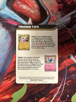 Pokemon Chaos Rising Prerelease Trainer Tips card Mega Dragalge NM - Image 2