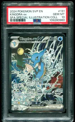 PSA 10 Kingdra ex Special Illustration Promo 2024 Pokemon Card #131 - Image 1