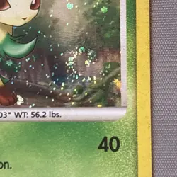 Leafeon 24/100 Rare Holo Majestic Dawn Pokemon Card Platinum Swirl - Image 2