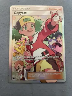 Copycat 163/168 Celestial Storm 2018 Full Art Holo Rare Pokemon Card TCG - Image 1