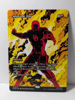Seize the Day - Borderless (0073) - Marvel MAR - NM - MTG - Image 1