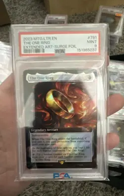 The One Ring (Extended Art) (Surge Foil) Universes Beyond #0791 PSA 9 - Image 1