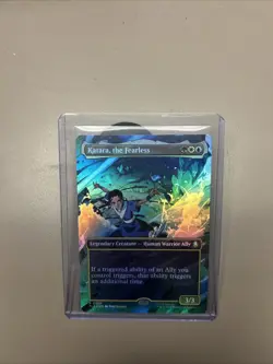 X 1 Katara, the Fearless FOIL NM-M Borderless Avatar TLA 305 MTG Magic - Image 1