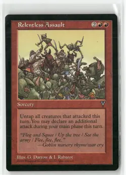 Magic: The Gathering Sorcery Relentless Assault Vision Rare NM MTG - Image 1