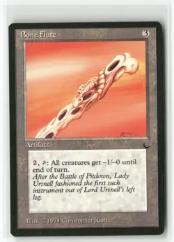 Bone Flute Uncommon The Dark Magic: The Gathering Lightly Played - Image 1