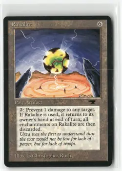 Rakalite Uncommon Antiquities Magic: The Gathering Lightly Played - Image 1