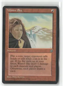 Winter Sky Rare Homelands Magic: The Gathering Lightly Played - Image 1