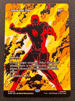 Seize the Day - Borderless - MTG #73 Marvel Universe Eternal Legal - NM/M - Image 1