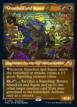 [1x] Slimefoot and Squee - Showcase - Prerelease Promo Near Mint, English March - Image 1