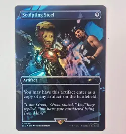 Sculpting Steel (Rainbow Foil) 864 Secret Lair Magic: The Gathering Foil NM - Image 1