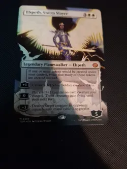 1x MTG Elspeth, Storm Slayer - Borderless Near Mint, English - Tarkir: Dragonsto - Image 1