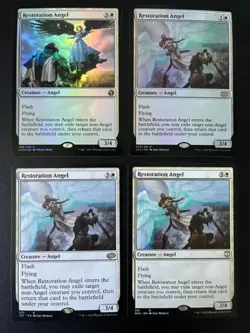 MTG- Restoration Angel x4 (Two are FOIL) - Image 1
