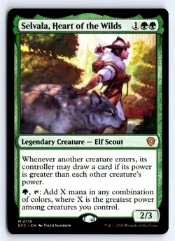 Selvala, Heart of the Wilds 116 Commander: Lorwyn Eclipsed Magic NM - Image 1