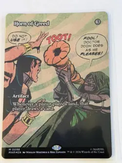 Horn of Greed Borderless Marvel Universe Foil 98 - Image 1