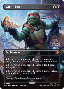 Waste Not (FOIL) x1 - MTG Teenage Mutant Ninja Turtles Eternal TMC #132 - Image 1