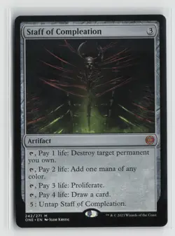 Staff of Compleation 242 Phyrexia: All Will Be One ONE MTG Magic - Image 1