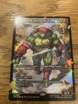 Raphael the Nightwatcher Showcase FOIL 287 MTG Teenage Mutant Ninja Turtle TMT - Image 1
