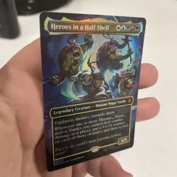 Heroes in a Half Shell (0006 Borderless) Commander: TMNT MTG FOIL NM! FREE SHIP! - Image 2