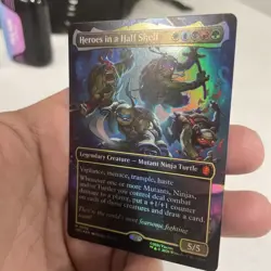 Heroes in a Half Shell (0006 Borderless) Commander: TMNT MTG FOIL NM! FREE SHIP! - Image 3