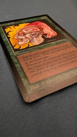 Authentic Magic The Gathering Llanowar Elves Beta card MTG *good condition* - Image 2
