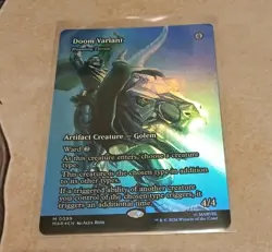 Doom Variant - Roaming Throne Borderless FOIL Marvel Universe Eternal MTG MINT🔥 - Image 1