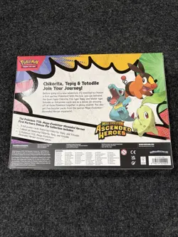 Pokemon TCG Ascended Heroes Deluxe Pin Collection Box Chikorita Tepig Totodile - Image 2