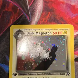 Dark Magneton 11/82 Team Rocket 1st Edition Holo EN Stage 1 60 HP 2000 - Image 2