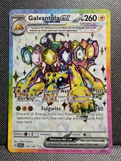 Galvantula ex 159/142 SV07: Stellar Crown Holofoil Ultra Rare Pokemon TCG | NM - Image 1