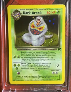 Pokemon - DARK ARBOK 2/82 - SWIRL HOLO RARE (YEAR MISPRINT) TEAM ROCKET (23000) - Image 1