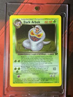 Pokemon - DARK ARBOK 2/82 - SWIRL HOLO RARE (YEAR MISPRINT) TEAM ROCKET (23000) - Image 2