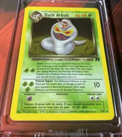 Pokemon - DARK ARBOK 2/82 - SWIRL HOLO RARE (YEAR MISPRINT) TEAM ROCKET (23000) - Image 3