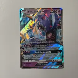 Toxapex GX - 57/145 - Pokemon Guardians Rising Sun & Moon Ultra Rare Card NM - Image 1
