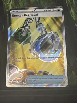 Pokemon Energy Retrieval Trainer-Item -Full Art Holo CRI Chaos Rising 108/086 - Image 1
