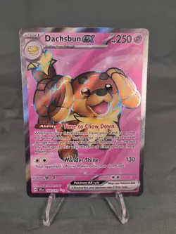 Pokemon Dachsbun ex 160/142 Ultra Rare Full Art Holo Stellar Crown 250HP English - Image 1