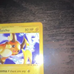 Pokemon Raichu 80 HP Rare Expedition Base Set Stage 1 061/165 2002 TCG Card - Image 3