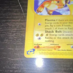Pokemon Raichu 80 HP Rare Expedition Base Set Stage 1 061/165 2002 TCG Card - Image 5