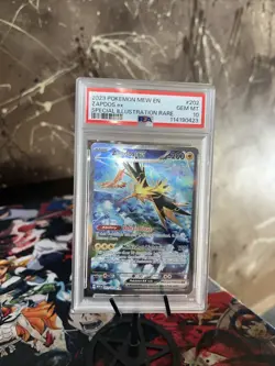 Pokemon TCG Zapdos EX Scarlet & Violet 151 Card 202/165 PSA 10 - Image 1
