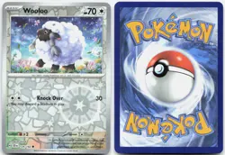 Wooloo 124/142 Common Stellar Crown Pokemon Reverse Holo NM - Image 3