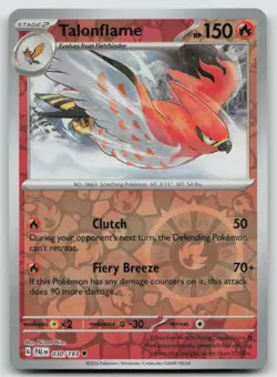 Talonflame 030/193 Uncommon Paldea Evolved Pokemon Reverse Holo NM - Image 1